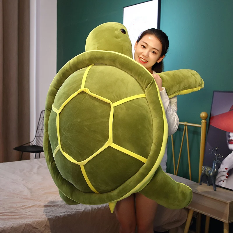 35/45/55/80cm Kawaii Animal Dolls Stuffed Soft Sea Turtle Pillow Lovely Tortoise Plush Toy Birthday Gifts for Children Girl