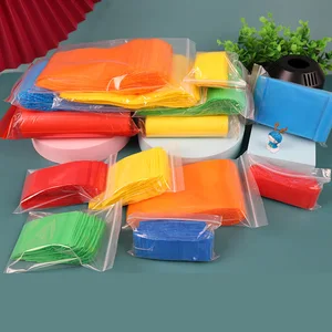 Mini Plastic Reißverschluss -Verpackungstaschen, kleine Schmuckgeschenkaufbewahrung, Druckschockbeutel, Rot, Gelb, Blau, Grün, Orange, Schwarz, Schwarz 6 Hauptverkäufe kleiner Orangenbeutel - №6