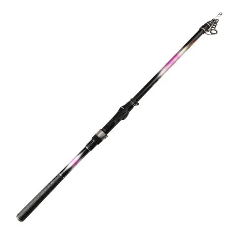 Soft Tail Rocky Fishing Rod Carbon Sea Rod 2.4-5.4m Big Guide Eye Telescopic Spinning Rod Casting Rod For Travel And Holiday