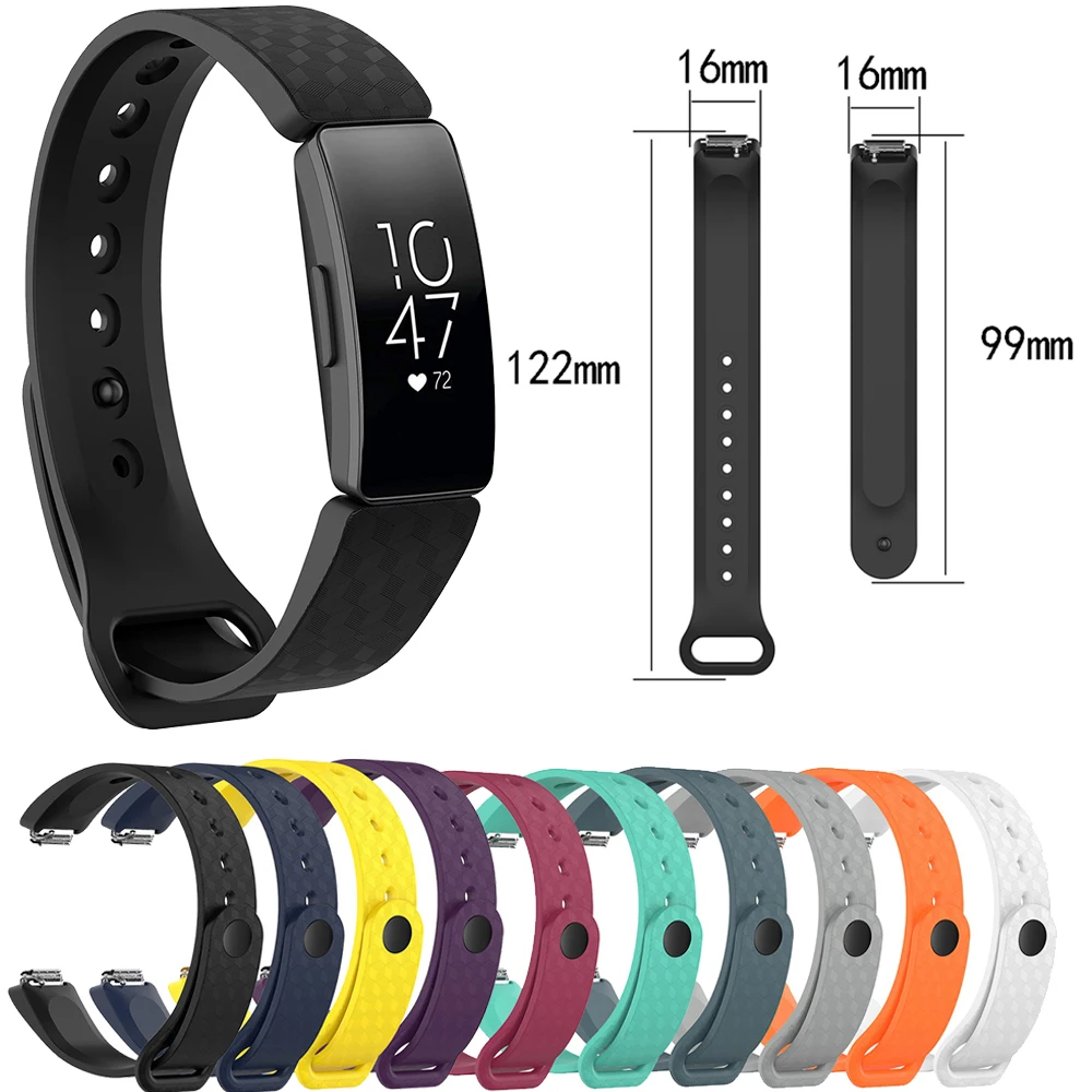 Sport Silicone Strap Band Watchband For Fitbit inspire /  inspire HR Smart Bracelet Replacement Watch Band 16mm Wristband Strap image 6