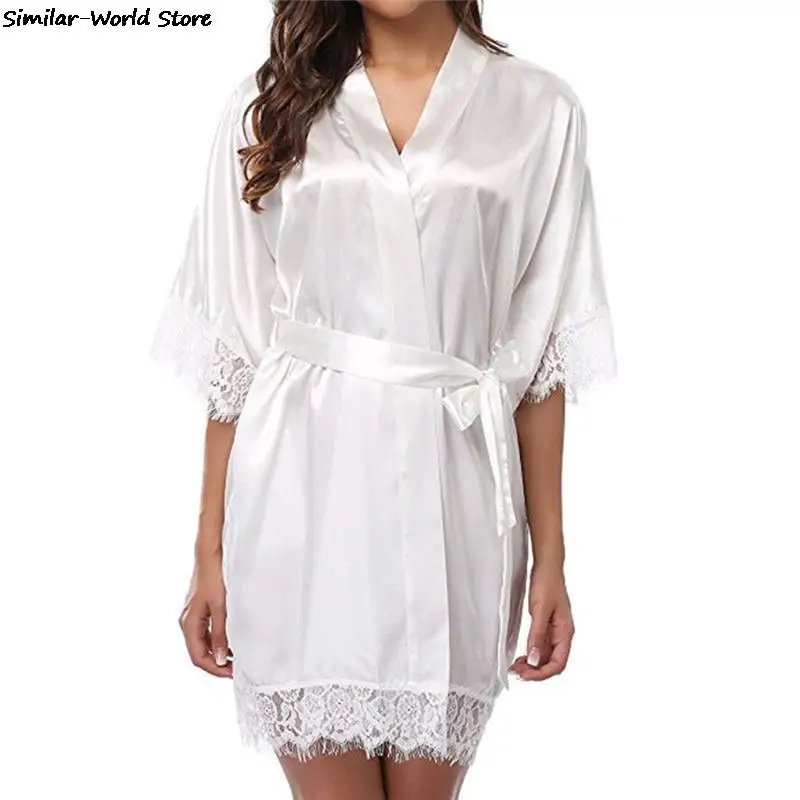 Underwear Robe Underwear Sexy Nightwear Lingerie Lace Solid Silk Nightgown Dresses Nighte Dress Cotton Sleepwear