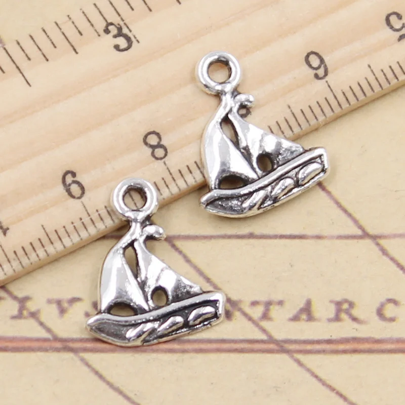 20pcs Charms Ship Boat 18x15mm Tibetan Silver Color Pendants Antique Jewelry Making DIY Handmade Craft