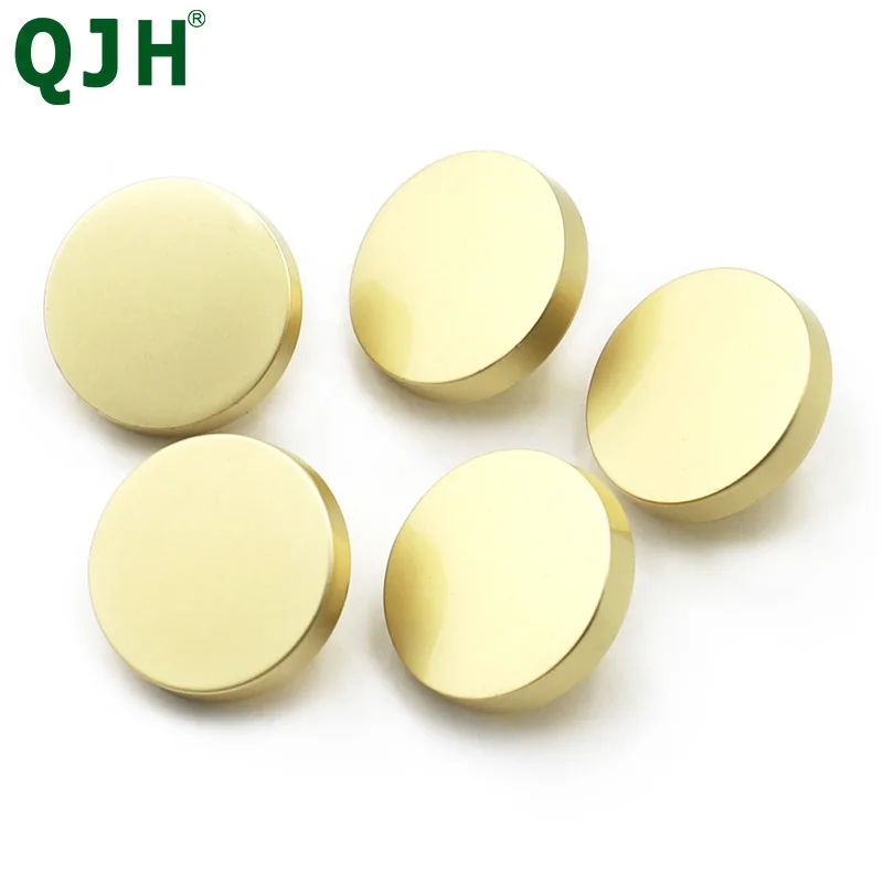 10pcs Brand Flat Shirt Clothes Metal buttons outerwear Gold buckle Overcoat anchor buckle pure metal suit buttons 10-25mm