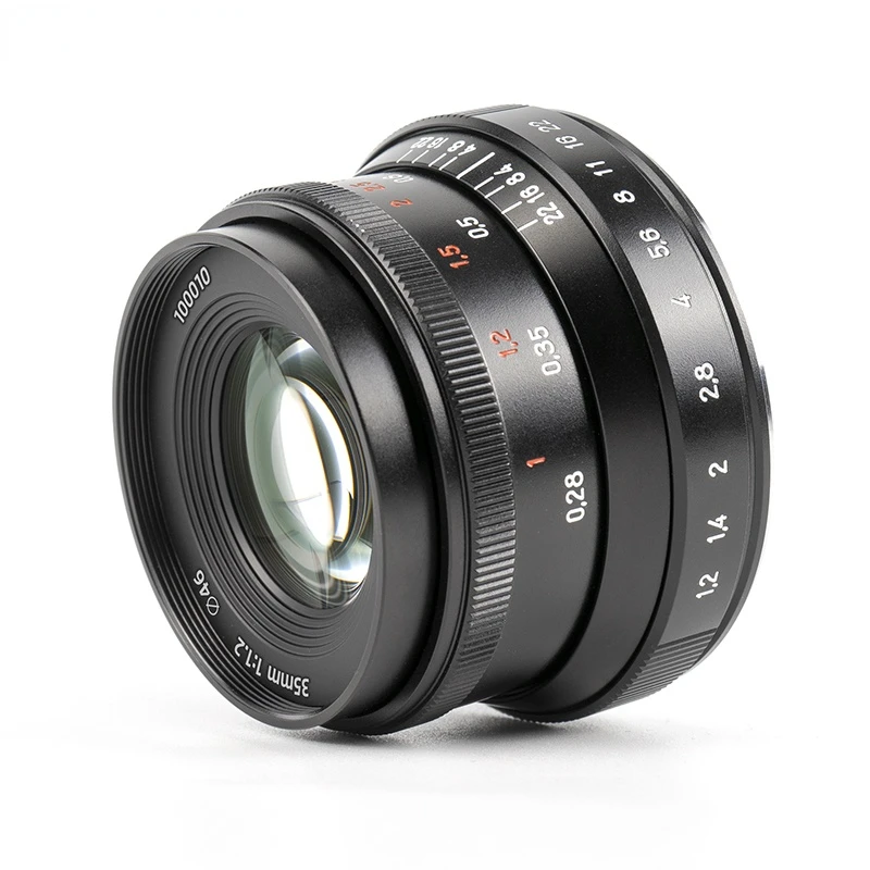 35mm F1.2II Prime Lens  for Sony E/Fuji/M43/ Canon Eos-m/Nikon Z Mount A6500 A6600 M100 X-S10 DC-S1 EM10III