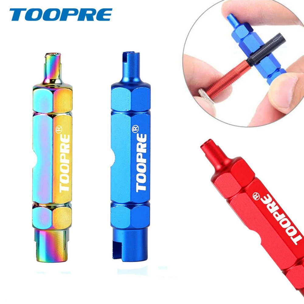 Bike Extension Rod Valve Core Remover Multifunction MTB Road Anti-slip Air Valve Spanner Disassembly Tool Bike Valve Tool