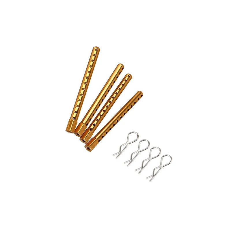 Alloy RC Car 4PCS Shell Column Post Mount & 4PCS Body Clips Pins For HSP 1/10 RC Car On Road Drift Car XSTR 94123 94102 94122