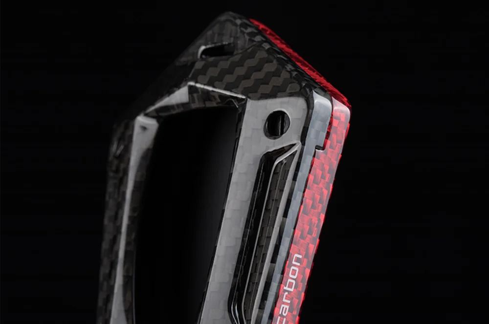 For Mercedes Benz C E S M Class Auto Remote Smart Key Shell Fob Case Cap Cover Real Carbon Fiber Black/Silver/Red Keychain Cap