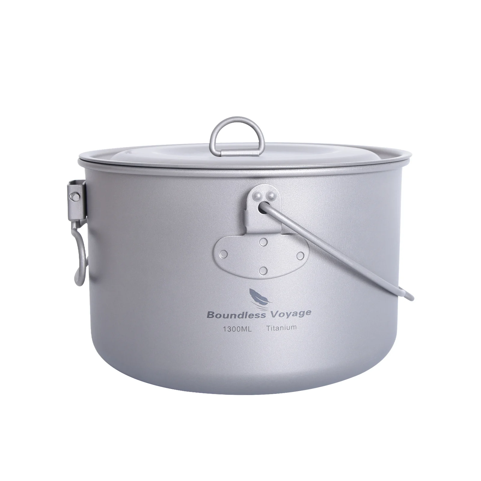 Boundless Voyage Titanium Camping Pot Big Capacity & Leightweight