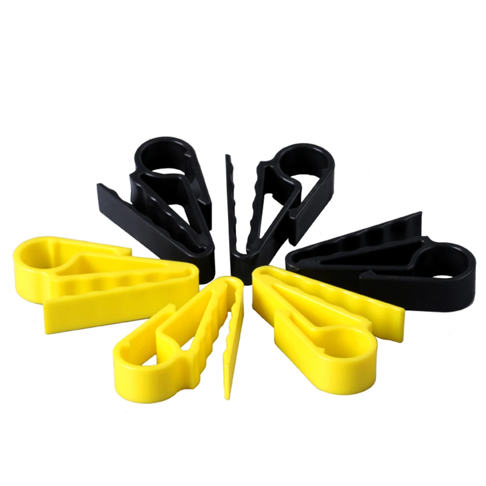 5 Pcs Yellow Plastic Golfer Cigars Cigarette Holder Clips Portable Bottle Golf Clamp Accessories Golf Training Aids