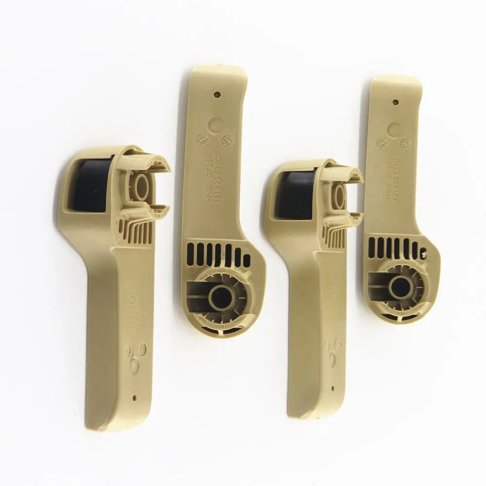 4Pcs Hood Latch Release Handle Lid Beige For Polo Golf Beetle Passat B6 Caddy Bora Scirocco Seat Leon Ibiza 1J1823533