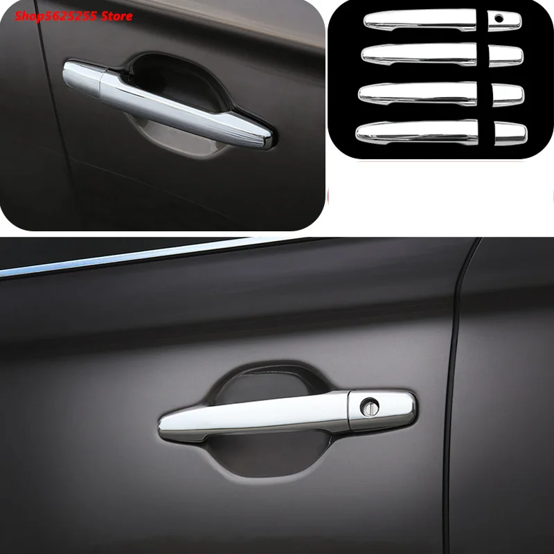 

High Quality ABS Door Handle Protective Covering Cover Trim for Mitsubishi Outlander 2020 2021 2014-2022 Car Styling