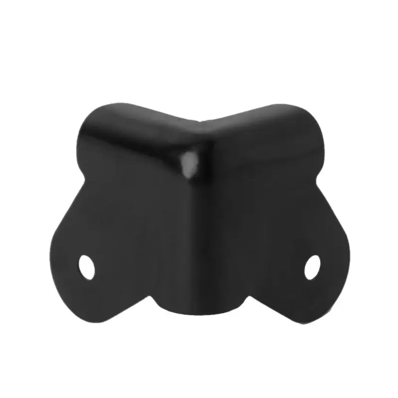 4PCS ลำโพงมุมโลหะมุมโค้งมน Protector กีตาร์ Amplifier Stage ตู้อุปกรณ์เสริม BlackW91A