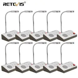 10pcs Retevis RT-9908 Dual Way Window Counter Intercom Interphone Window Speaker For Bank Station Business Store Security Window