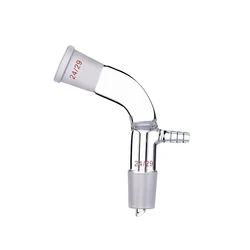 Vacuum Receiving Tube 105 Degrees Laboratory Distillation Tail Curved Glass Receive Tube For Liquid Diversion Caliber 14 19 24mm