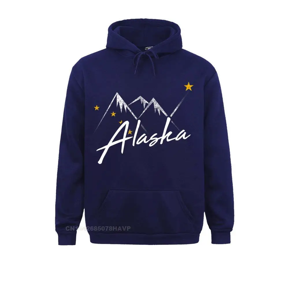 2021 Fashion Women Sweatshirts Long Sleeve Hoodies Sportswears Alaska Flag Mountains Cotton Hoodies State Souvenir Gift