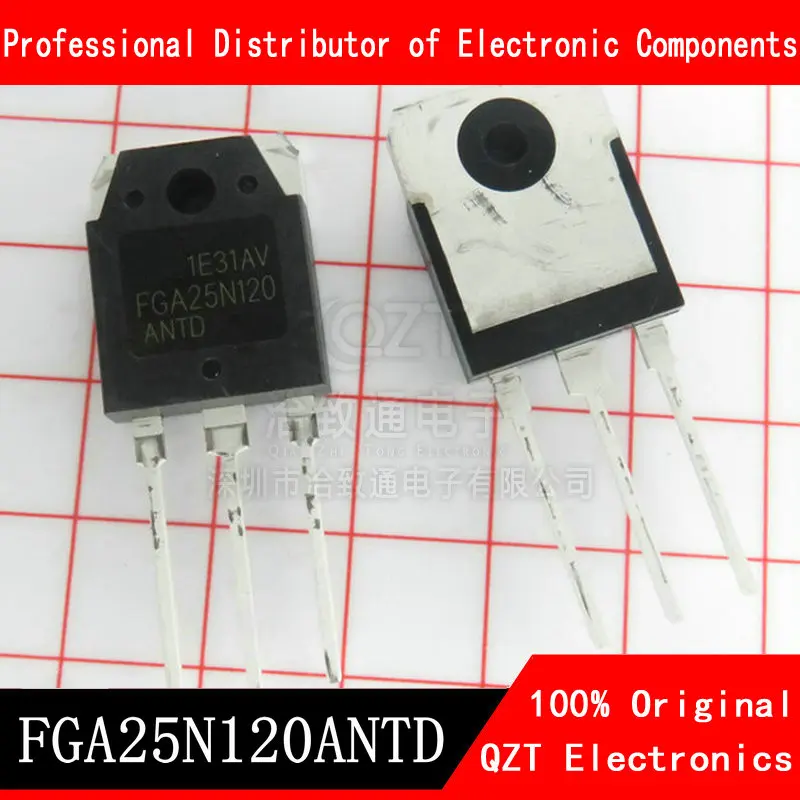 5ชิ้น/ล็อต FGA25N120ANTD FGA25N120 25N120 TO-3P 1200V NPT Trench IGBT FGA25N120ANTDTU ใหม่และต้นฉบับ