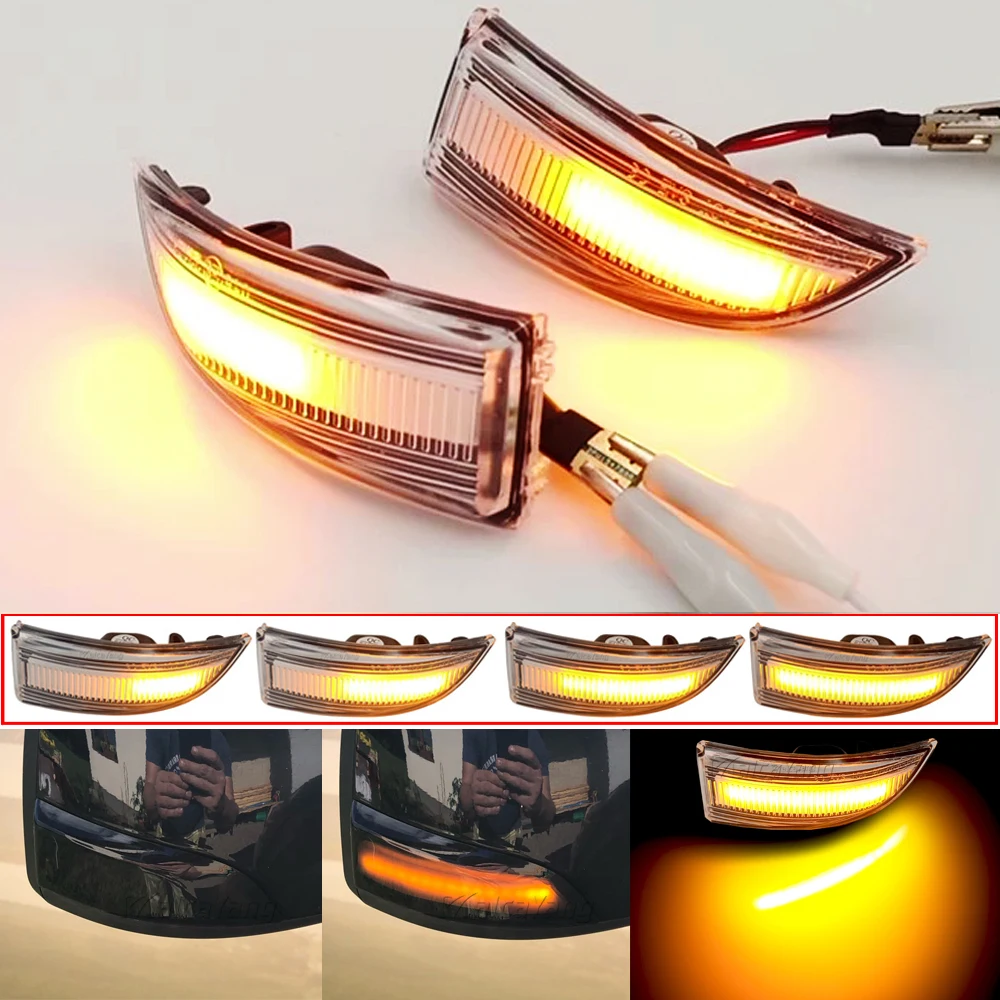 LED Dynamic Turn Signal Mirror Sequential Indicator Light For Renault Megane MK3 Laguna III X91 Scenic Fluence Latitude Safrane