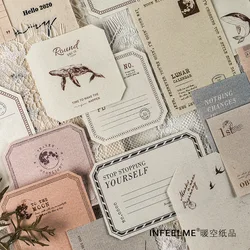 15 Pcs Retro Antique Memo Pad Message Notes Decorative Vintage Notepad Note Paper Memo Stationery School Office Supplies