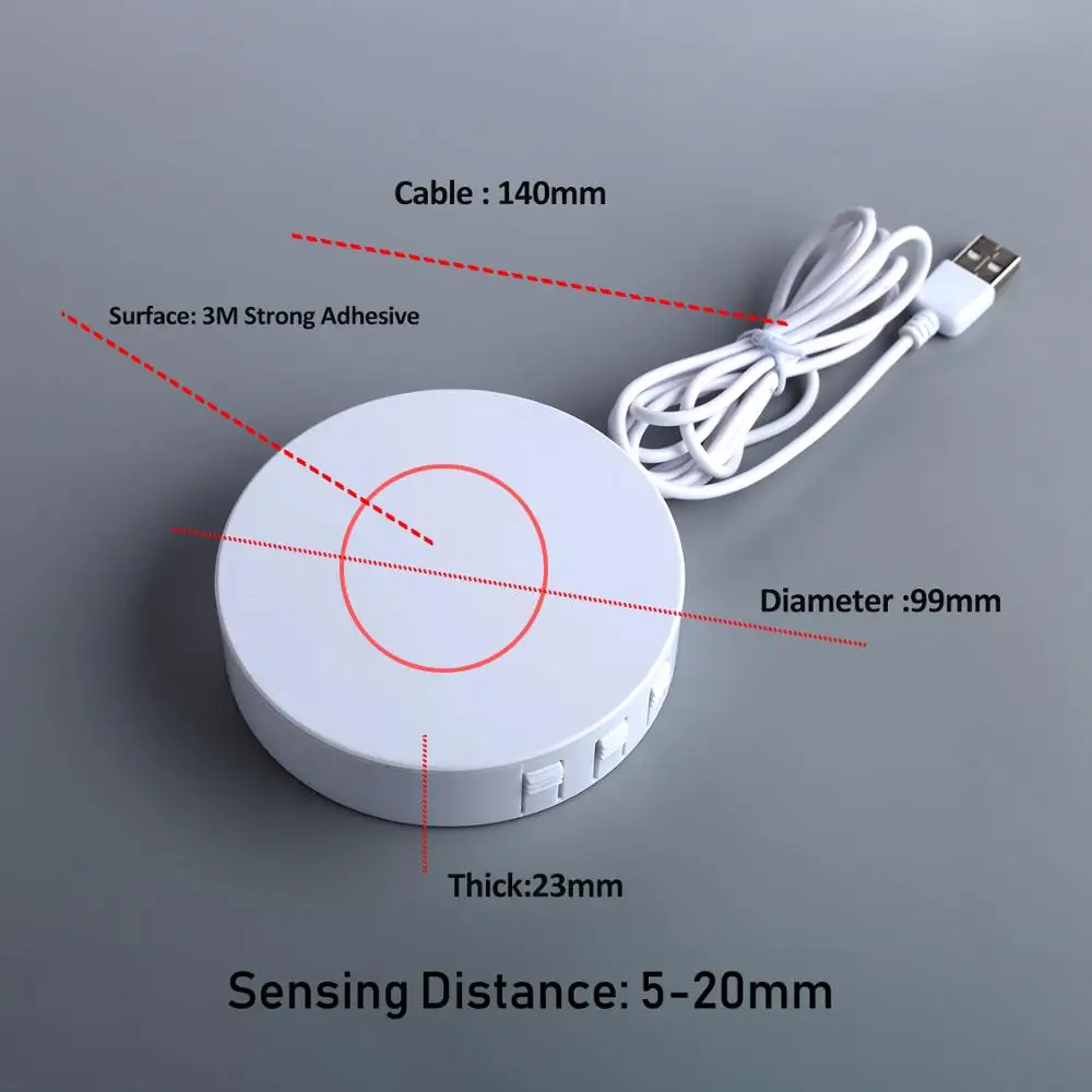 20mm Fast QI Wireless Charger Pad Invisible Desktop Furniture Table Hidden Embedded Adsorption For IPhone11 Samsung QI Universal