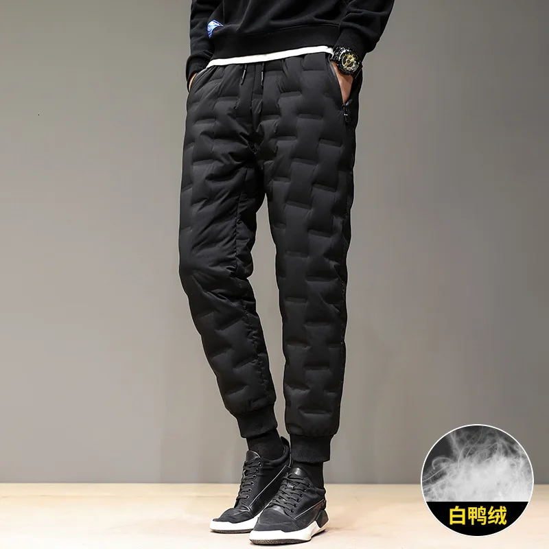 Pantalón plumón pato windbreaker hombre invierno resistencia viento - imagen 5