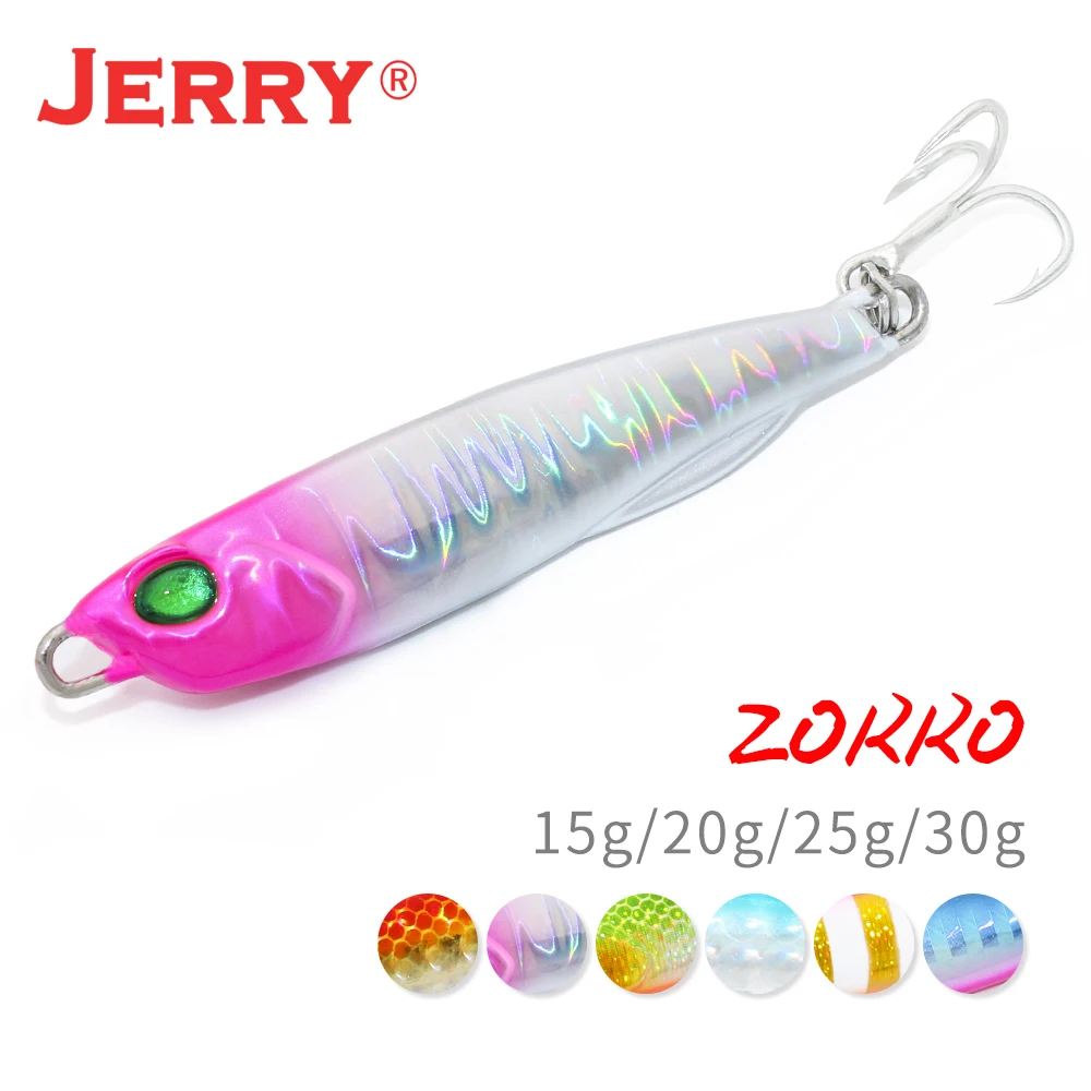 Jerry Zorro Metal Cast Jigging Shore VIB Casting Jig 20G 30G Metal Sea Bass Lure Artificial Bait Fishing Tackle