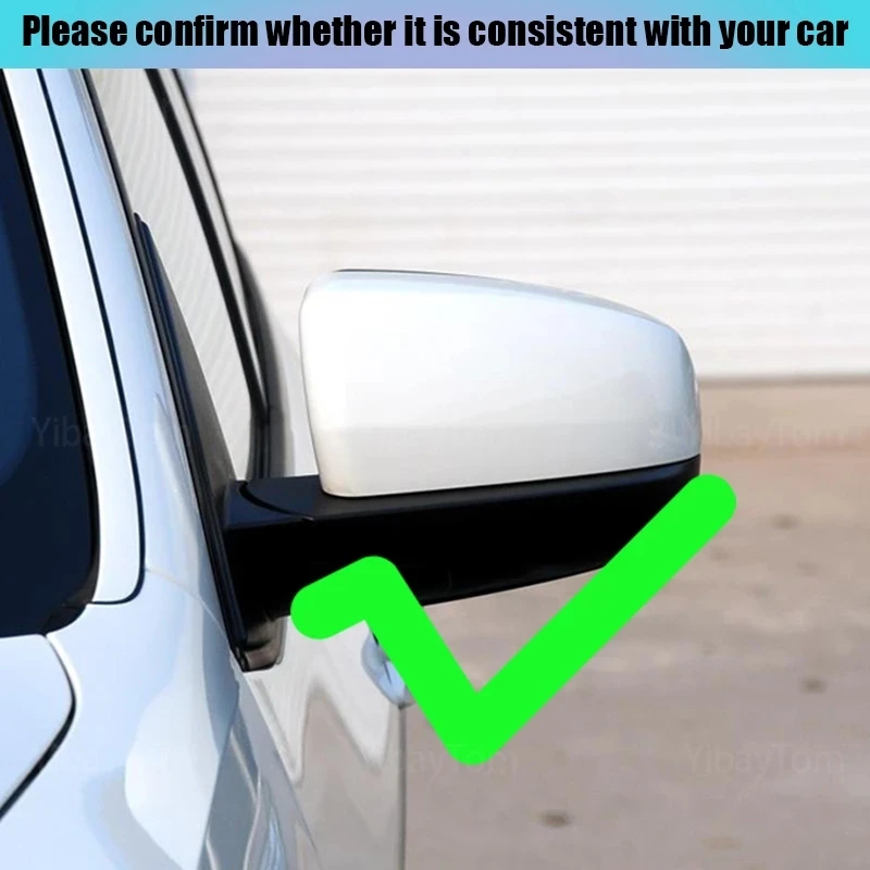 For BMW x5 E70 x6 E71 2008 2009-2013 car side wing carbon fiber pattern mirror cover rear view cover black high quality model view 6