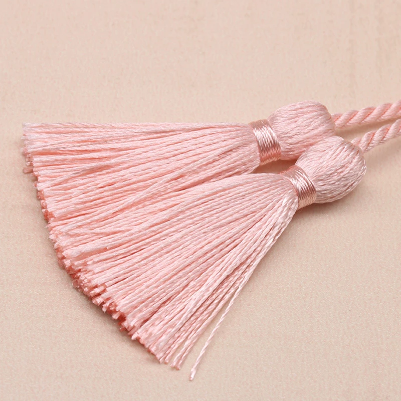 5pcs/Pack 54cm Color Polyester Ice Silk Long Tassel Trim DIY Craft Curtains Hang Rope Fringe Trim Ornaments Clothes Accessories