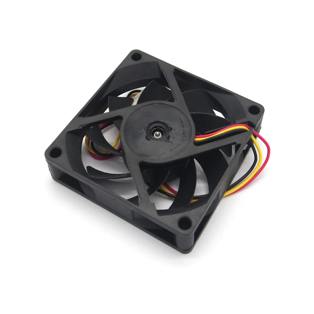 Ball Bearing DC CPU Cooling Cooler Fan 12V 3Pin 7cm 70mm 70*70*15mm 70x15mm