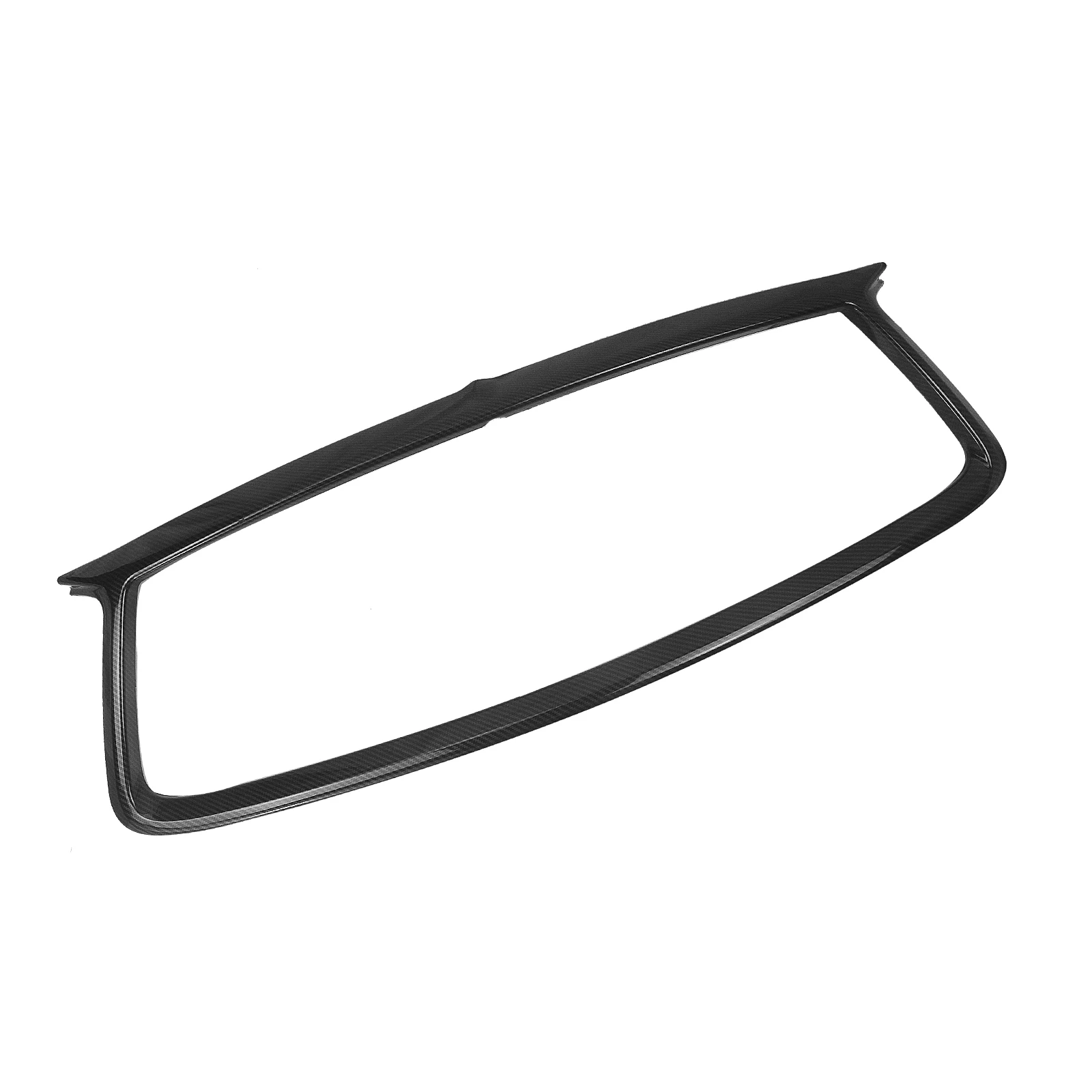 For Infiniti Q60 Coupe 2017-2021 Front Grill Trim Cover Overlay Glossy Black Add On Upper Bumper Hood Grille Frame Strip Bezel