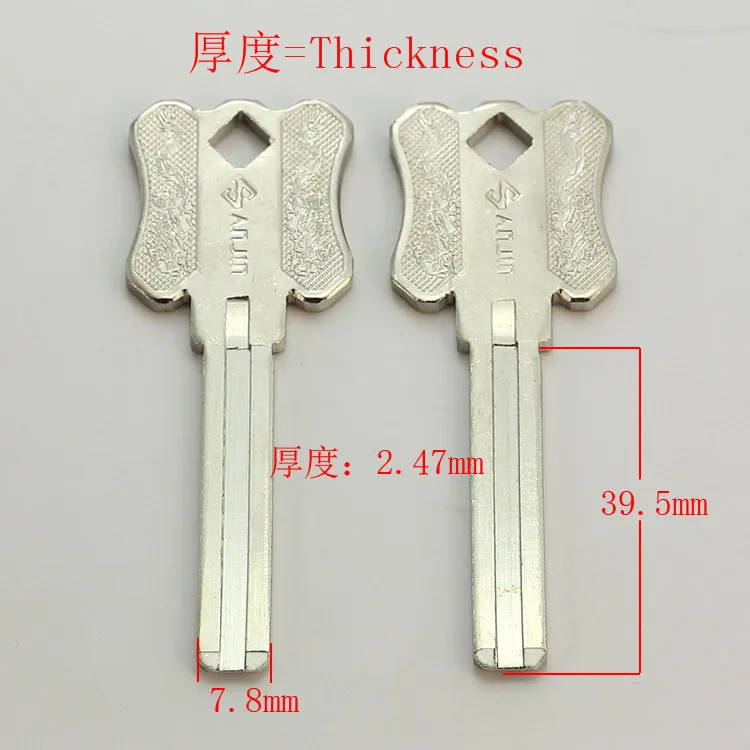 

B396 House Home Door Empty Key blanks Locksmith Supplies Blank Keys 10 pieces/lot