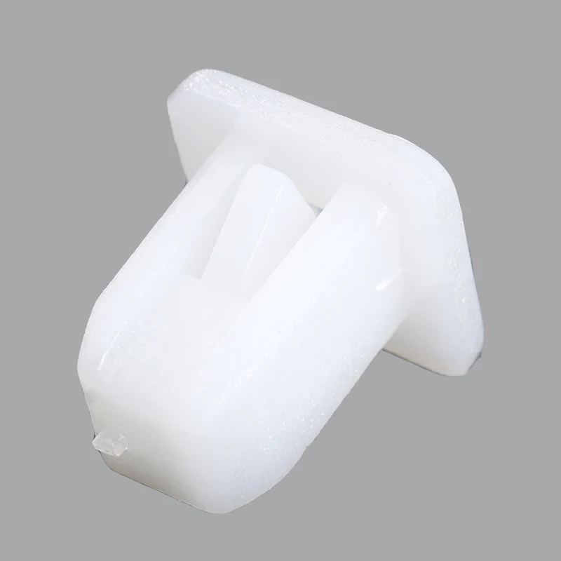 50Pcs Square White Auto Bumper Fastener Rivet Retainer Push Car Cover Fender Car Door Clamp Panel Clip Auto Plastic Fasteners
