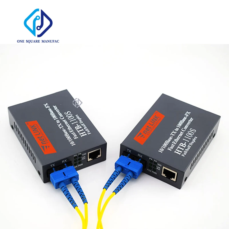 netLINK HTB-1100S A/B 25KM Single-mode Single-fiber WDM Fiber Media Converter A Size 1310nm-TX  SC 10/100Mbps B 1550nm-TX