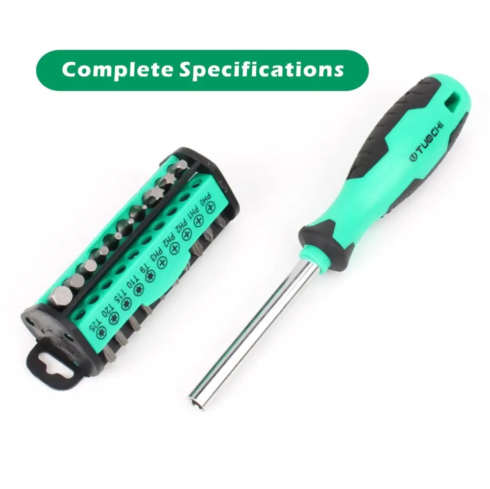 31 sztuk zestaw wkrętaków z magnetycznym przedłużeniem uchwyt bitowy Tamper Star zestaw wkrętaków Quick Release Device narzędzia ręczne