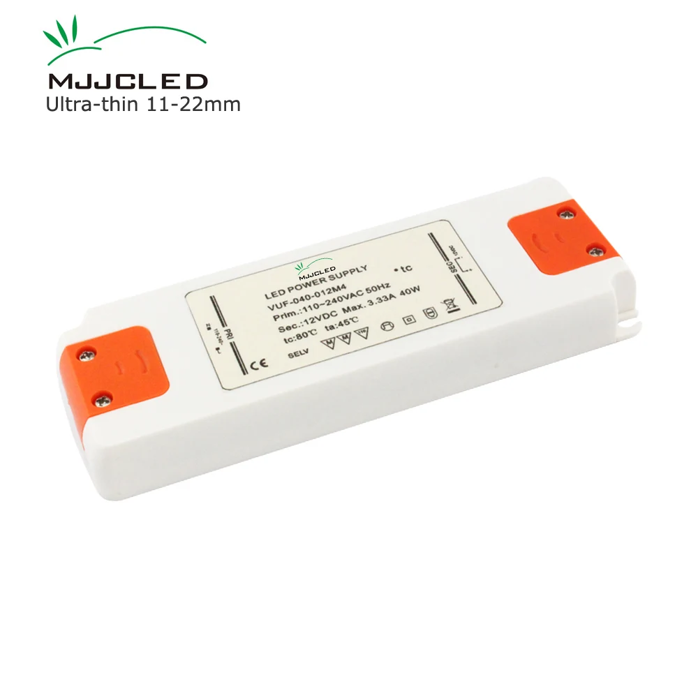 Ultra Thin 12 Volt Power Supply 110V 220V AC to DC 12V 24V 6W 12W 15W 20W 30W 40W 50W 60W LED Driver Strip Lighting Transformer