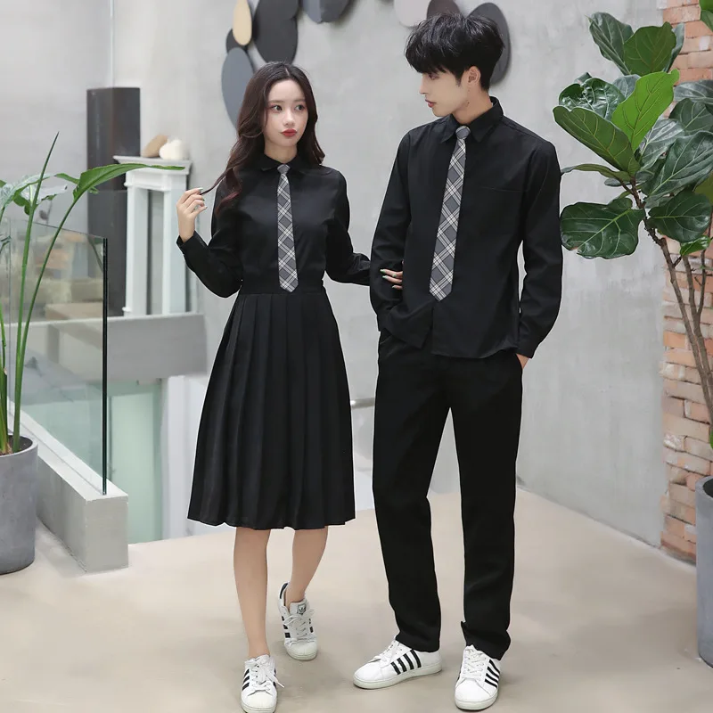 New British Style Women Men School Uniform Korean Summer Autumn Middle School Students Performance Schoolgirl Uniforms C38K230