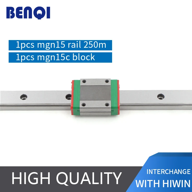 free shipping linear guide China linear rail 1pcs MGN15 L 250mm rail + 1pcs MGN15C block