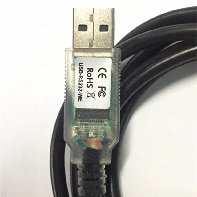 FTDI dual chip USB cable USB-RS232-WE-1800-BT FTDI Chip 1.8m USB to Wire Ended Black Interface Converter Cable