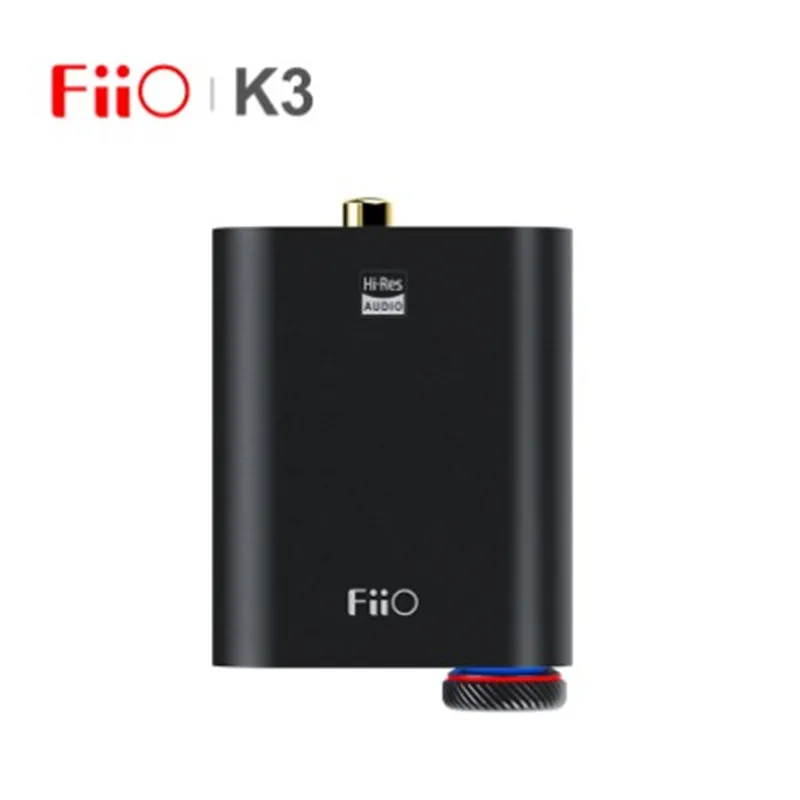 FiiO K3 Mini Portable Headphone Amplifier Desktop AMP USB-C DAC AKM AK4452 Support Coaxial Optical Digital Outs PCM384k/DSD256