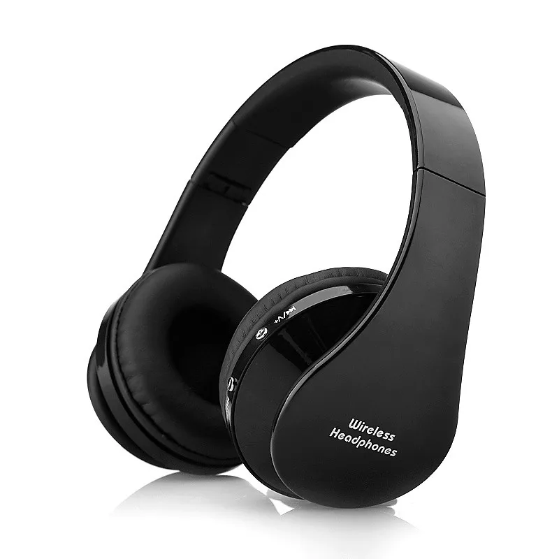 Novo portátil sem fio fones de ouvido bluetooth estéreo dobrável fone de áudio mp3 ajustável dobrável com microfone para a música