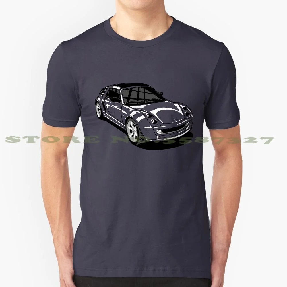 Smart Roadster 452 Coupe Finale Edition Painted Tridion And Bumpers 100% Cotton T-Shirt Smart Roadster Car 452 Finale