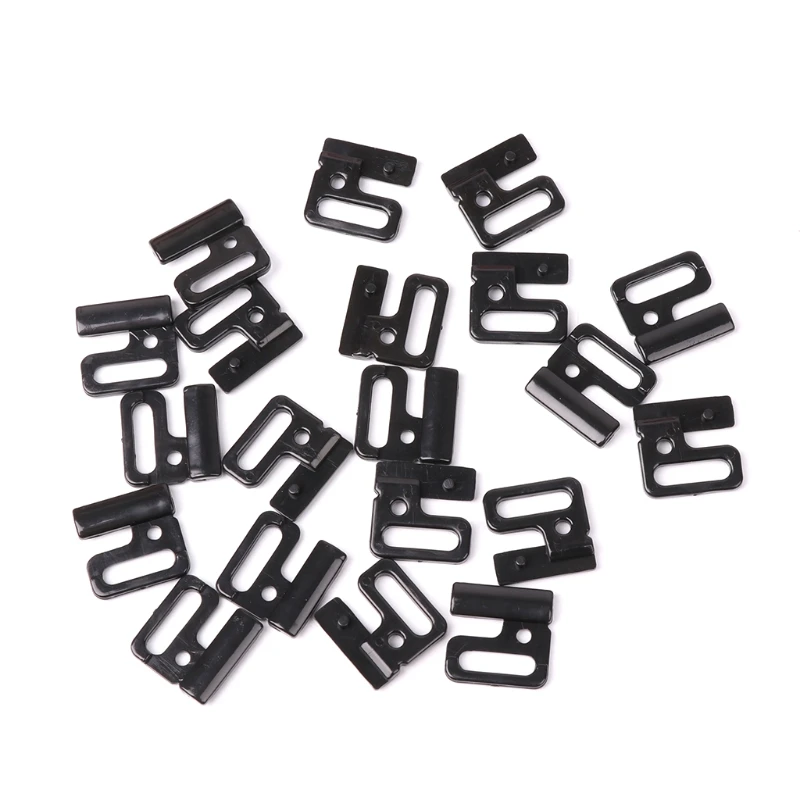 Q0KA 10 Craft Plastic Rectangle Tap Hooks & Clasp Sewing On Swimsuit Bra