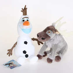 Disney 20cm Frozen Olaf Sven Plush Toys Kawaii Snowman Olaf & Sven Reindeer Plush Stuffed Animals Doll Brinquedos for Kids Gift