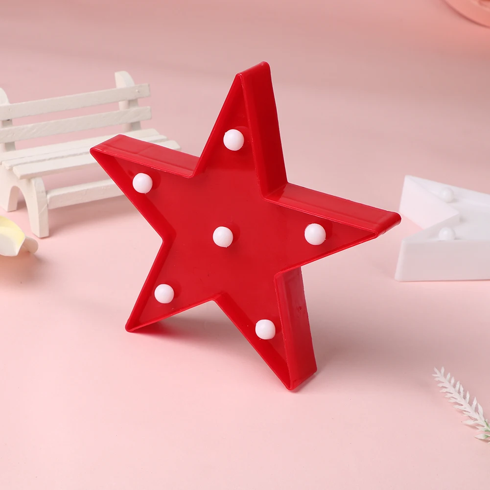 New Arrival Hot Creative Small Star Shaped LED Desk Lamp Night Lights Decoration Kid Room Night Light Christmas Decorations