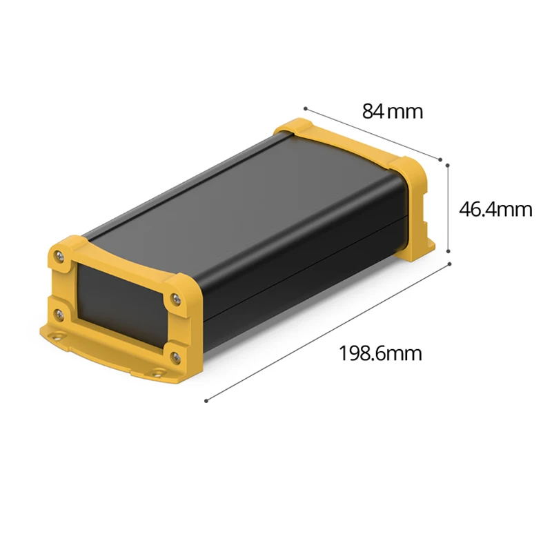 80W40H Wall-Mount Aluminum Material Box Cutting Design PCB Board Custom Project Instrument Junction Custom Electronic Enclosure - Image 3