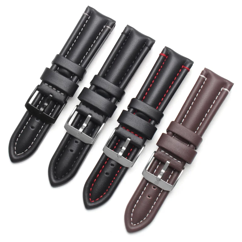 Ремешок для мужских часов BRETA, из натуральной кожи, 24 мм, для 6251/6257/6501/9241/9247/0302/0321/BO-3050/8840 для Luminox