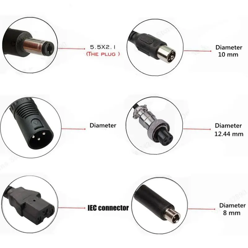 Witecish 24V 5A Electric Wheelchair Golf Cart Lead Acid Battery Charger For 28.8V Lead-Acid Battery Charger Fast Charging