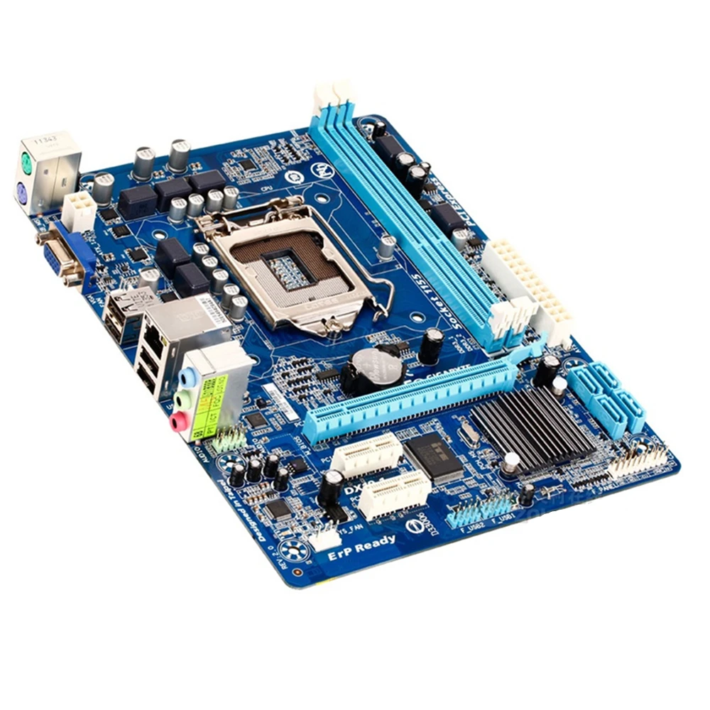 For GA-H61M-S1 Desktop Motherboard H61 Socket LGA 1155 i3 i5 i7 DDR3 16G uATX UEFI BIOS H61M-S1 Mainboard