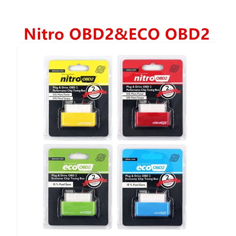 

15% Fuel Saver Nitro ECO OBD2 Performance Chip Tuning Box More Power Torque Nitro OBD2 ECO OBD2 Benzine Diesel Petrol Gasoline