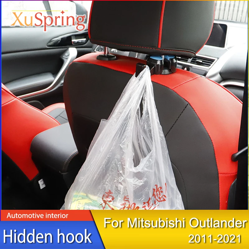 

For Mitsubishi Outlander 2001-2021 Eclipse Cross 2000-2021 Seat Hook Hidden Multifunctional Car Creative Headrest