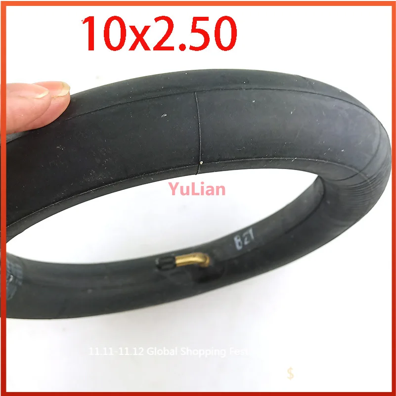 10x2.50 Inner Tube with a Bent Valve fits Gas Electric Scooters Electric Scofor Dirt Pit Bike 10*2.5 10x2.5